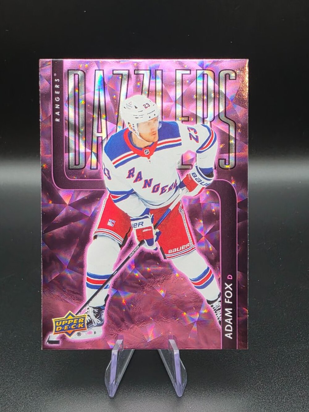 2025-26 Upper Deck Dazzlers Pink DZ-42 Adam Fox